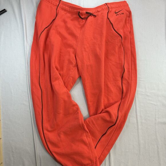 Nike Sweatpants Men 2XL Red Sportswear Club Fleece Drawstring Pocket Swoosh Gym - Picture 5 of 9